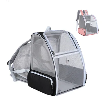 Sunshade Luxury Portable Pet Travel Bag Suitcase Transparent Pet Tent