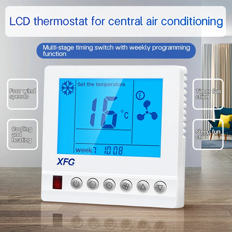 Programmable Thermostat Air Conditioner, HVAC, AC110~230V - detail 8