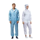 Waterproof Custom Waterproof Overall Cleanroom Jacket Suit Hooded Anti Static Esd Clothing
