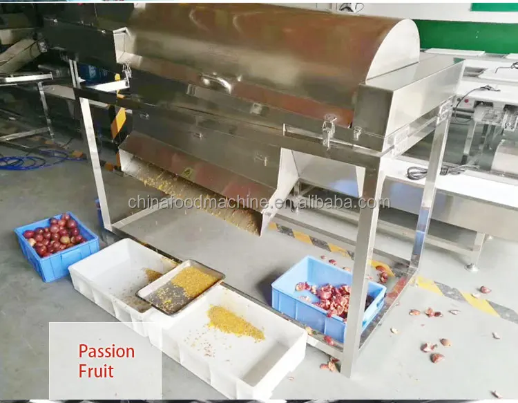 Lotus Seeds Skin Removing Passion Fruit Making Peeling Juice Machine Processing Line Pomegranate Peeler Machine details