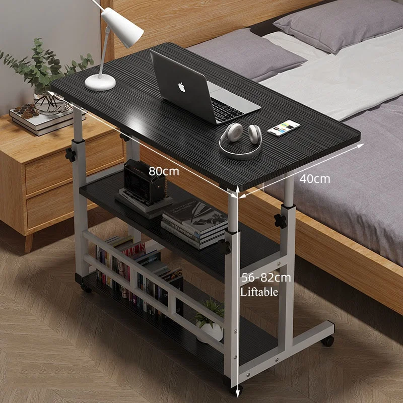 Bedside table portable simple rental desk home student desk simple dormitory lazy lift computer desk three layer storage