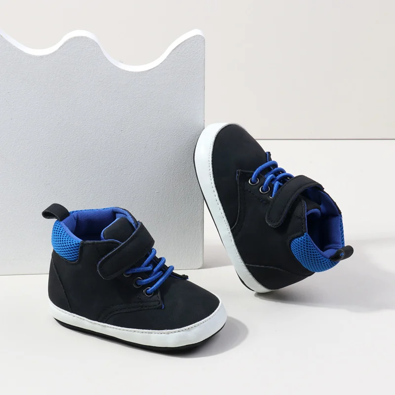 Unisex High Quality 2024 Spring Autumn Style Casual Shoes Anti-Slip Soled Toddler Walking Shoe Boys 6-12-15 Months Flat Design supplier