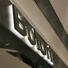 Stainless Steel Sign Acrylic 3d Illuminated Back Lit Channel Letter Back Lit Metal Stainless Steel Sign