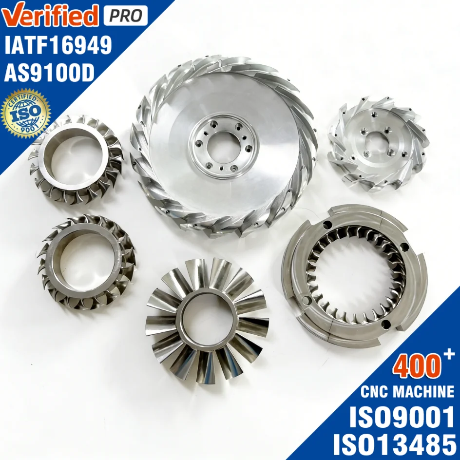 Blisk Backward-curved Closed Impeller, CNC, KA104, AS9100D - detail 2