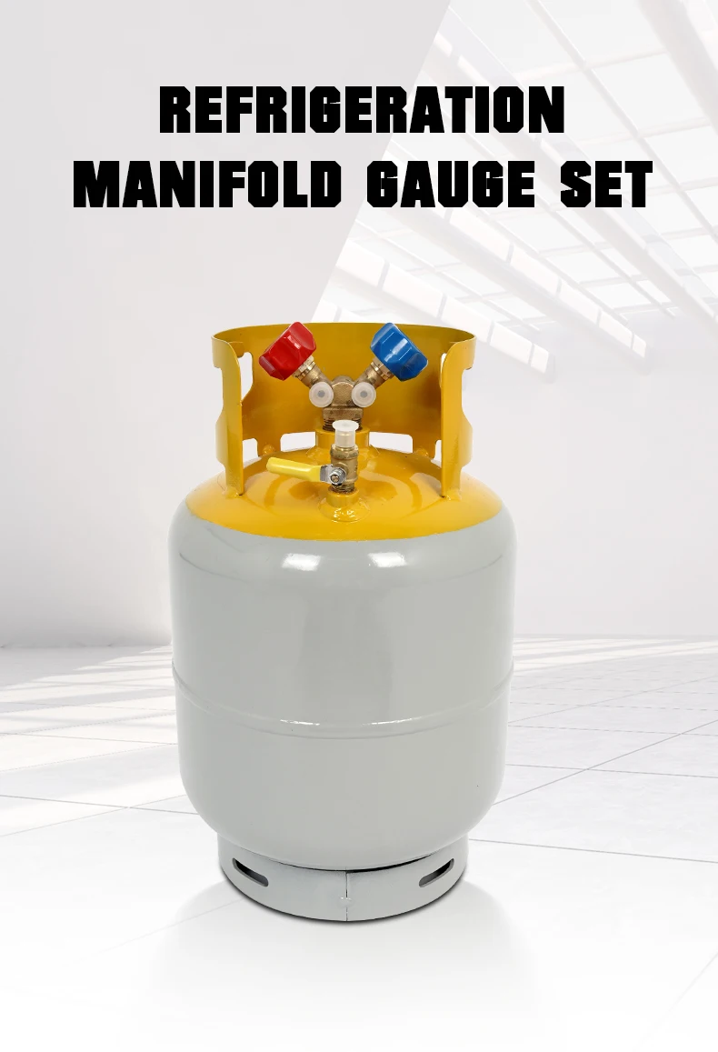 product high quality air conditioning refrigerant recovery tank with safety valve suitable for r134a r22 and r407c gas-2