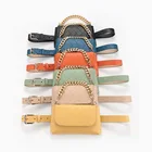 Leather Chain Belt Custom Pin Buckle Women PU Leather Chain Candy Color Waist Belt With Bag