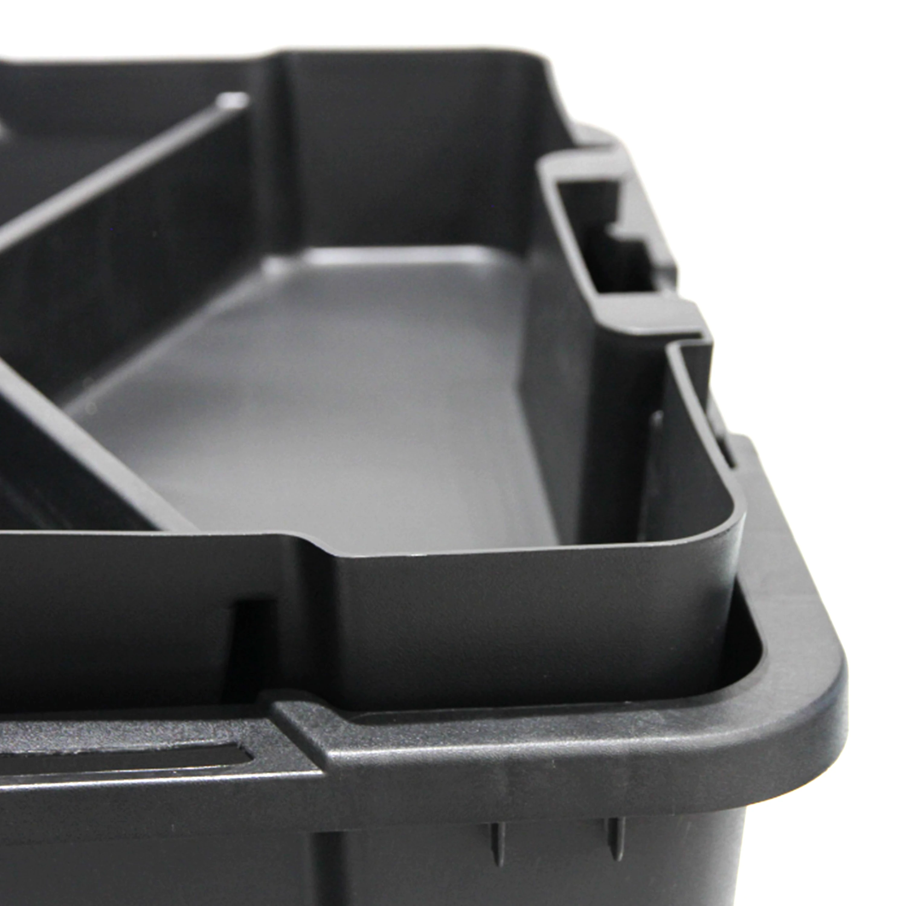 40L heavy duty plastic tote container with lid