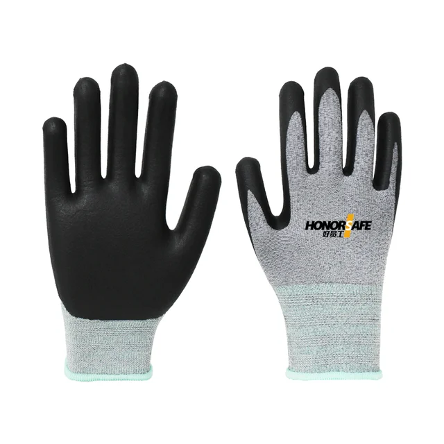 manufacture factory price wholesale gloves 15G Spandex Liner Micro foam palm Coated breathable general work gloves nylon