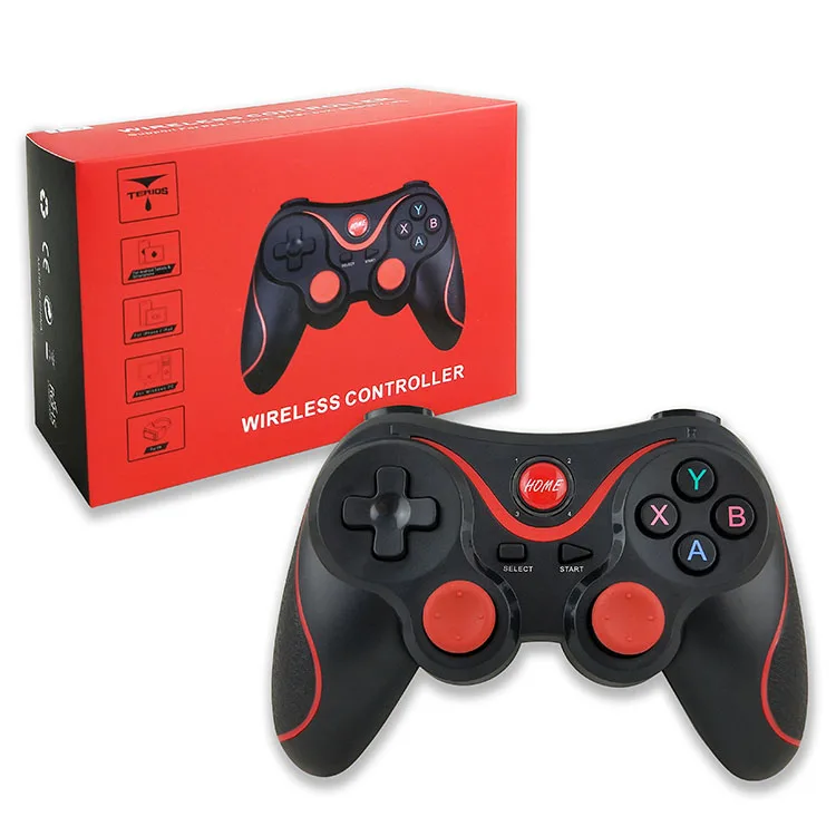 Newest Gamepad X3 wireless BT game controller T3 directly connected with android IOS smart phone