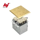 Best Choice China Supplier Manufacture Flip Lid Floor Socket with US Receptacle and Junction Box