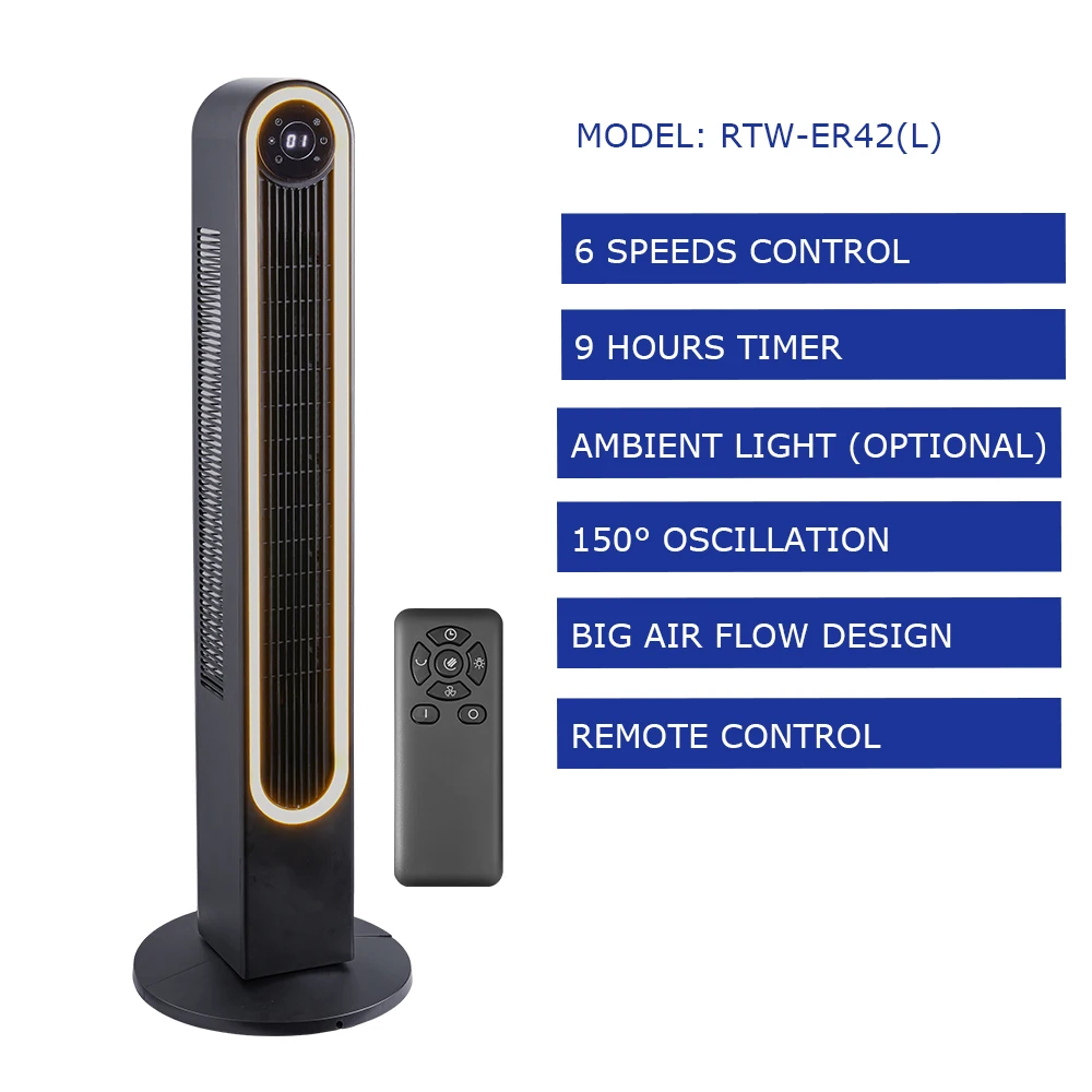 Tower Fan, LED, 42" - detail 10
