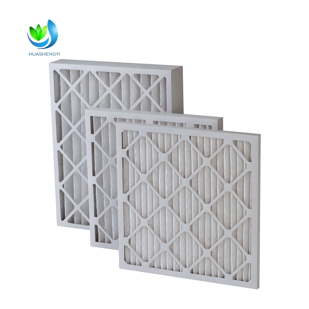 Custom HVAC Air Filter Cardboard Folded Panels AC Furnace Vent Prefiltered Air G4 F5 F6 F7 F8 F9 MERV 4 6 8 11 12 13 16 supplier