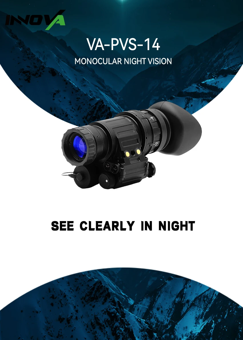 Va Pvs14 Night Vision Monocular P45 Gen 3 White Phosphor Mx10130 Image