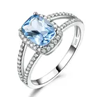 Rings Ring Enamel Rings 925 Silver Trendy Female Nano Sky Blue Topaz Ring Stone Ring For Girls