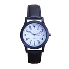 Quartz Analog Watch Popular Leather Quartz Analog Watch For Kids Boys Students Unisex Sports Leisure Wrist Watch