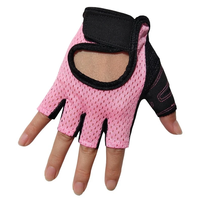 Summer Fitness Gloves Gym Weightlifting Cycling Yoga Bodybuilding Training Thin Breathable Non-slip Half Finger Gloves