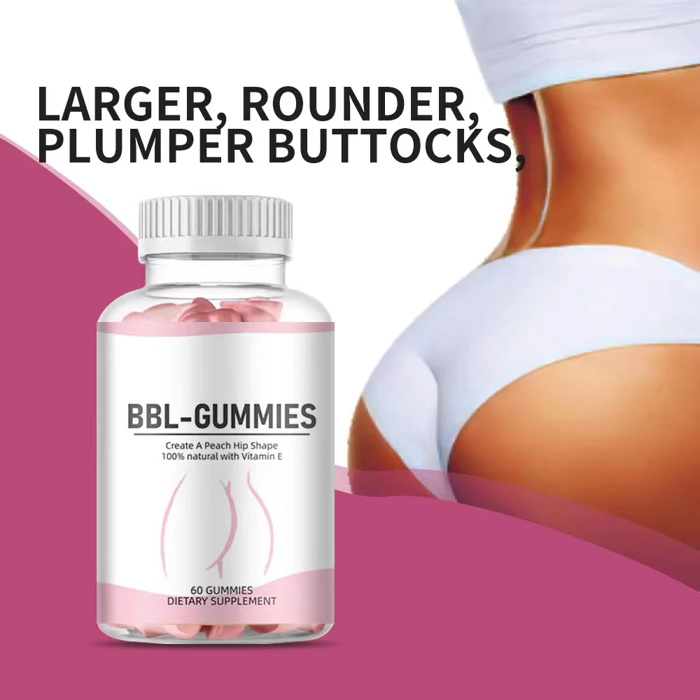 Women Butt Enhancement Gummies Hip Lift Vitamin Buttock Breast Gummies