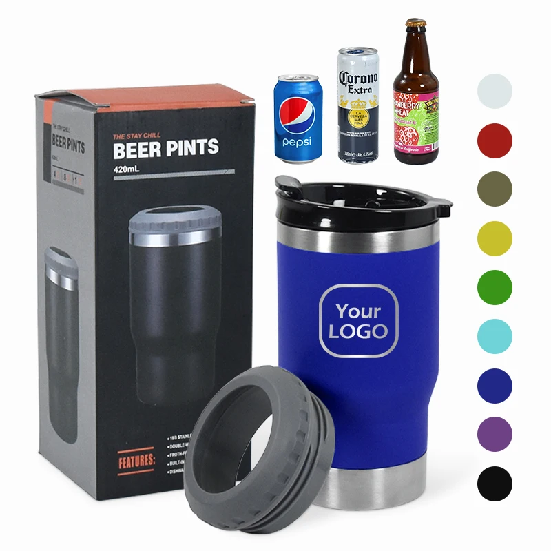 Stainless Steel Can Cooler, 14oz, Metal, Buckets - detail 12
