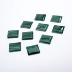 Natural Manufacturer Sale AAA Grade Natural Small Gemstone Trapezoid Cabochon Malachite For Inlay Necklace