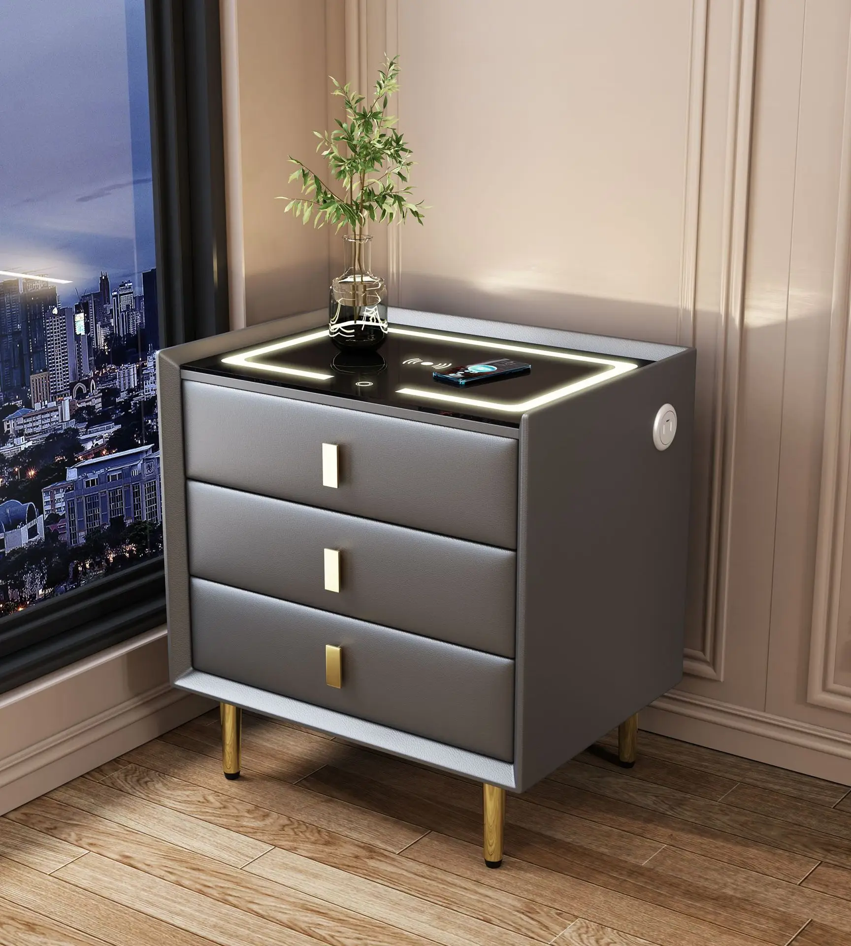 smart bedside cabinet