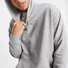 Grey Hoodies Custom Embroidered High Quality Grey Marl Organic Oversized Hoodies