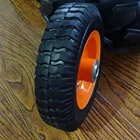 For Carts Solid Rubber Wheel Durable 200mm Diameter 8 Inch Solid Rubber Wheel For Tool Carts