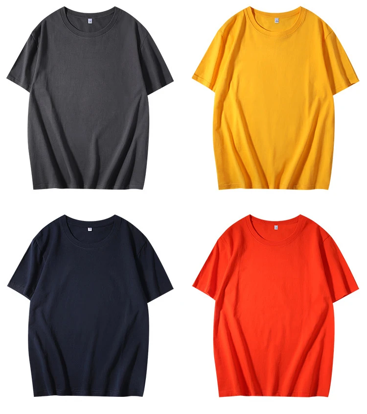 100% Cotton plus size men's t-shirts tshirts with logo custom logo printed plain t shirt custom t shirt printing blank t-shirt