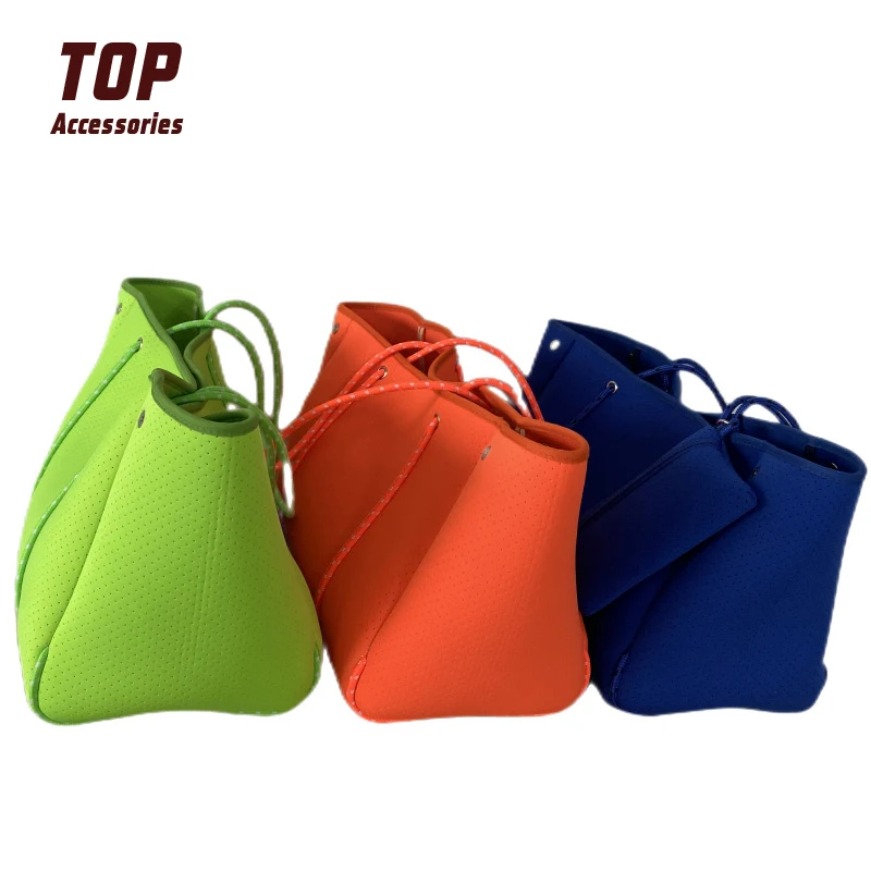 Single-Shoulder Shopping Bag Neoprene Handbag Beach Tote Bag