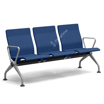 high quality  Airport Chair Waiting Room Bench steel Link Lounge 3 Seats