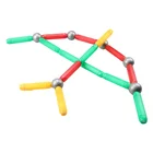 Diy Sticks 148 DIY Magnet Puzzle Building Block Sticks Game And Magnetic Rod Balls