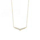 14k Jewelry Diamond High Quality 14k Gold Plated Jewelry Interstellar Diamond Pendant Necklace