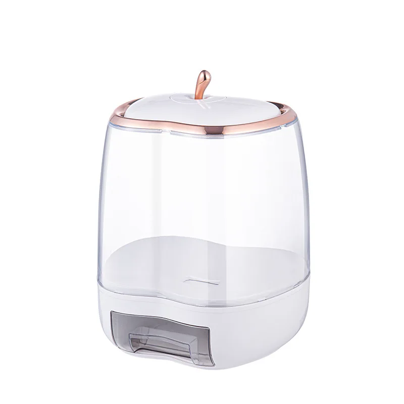 New Transparent Cereal Grain Bucket Insect-Proof Rice Storage Box Kitchen Food Storage Container Rice Dispenser