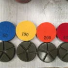 Ceramic Stone Ceramic De Fu Ceramic Series 50 Grit 3 Inch Diamond Polishing Discs For Marble Stone