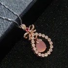 925 Silver Jade Pendants 925 Silver Rosegold Jade Necklace Relax Natural Stone Multicolor Pendants Necklace