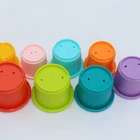 Kids Wholesale Set Of 8 New Plastic Toy Educational Baby Stacking Cups For Kids