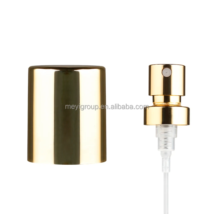 Shiny Black Aluminum Perfume Cap with Click-on Effect for FEA 15mm Crimp Pump and 17.2mm Collar