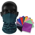 Polyester Scarf Upf 50 Multipurpose Polyester Neck Gaiter Brown Scarf Bandana For Women