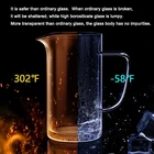 Glass Coffee Press Glass Amazon Hot Non-slip Silicone Base Heat Resistant 34oz Double Wall Glass Coffee Press