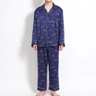 Sleepwear Special Hot Sale Man Silk Satin 2 Piece Pajamas Long Sleeve Loungewear Pyjamas Man's Sleepwear Set