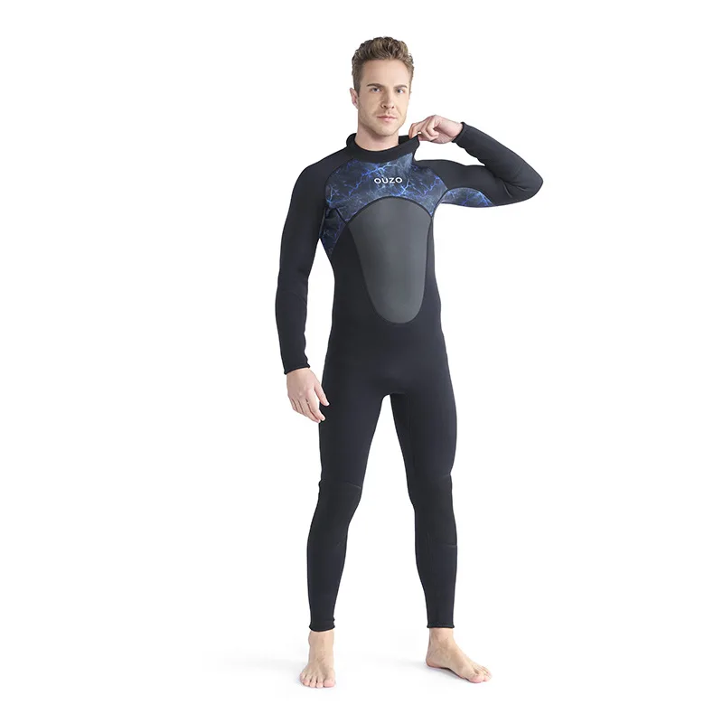 3mm Neoprene Custom Logo Freediving Men Surfing One-piece Swimming Suits Snorkeling Diving Wetsuit