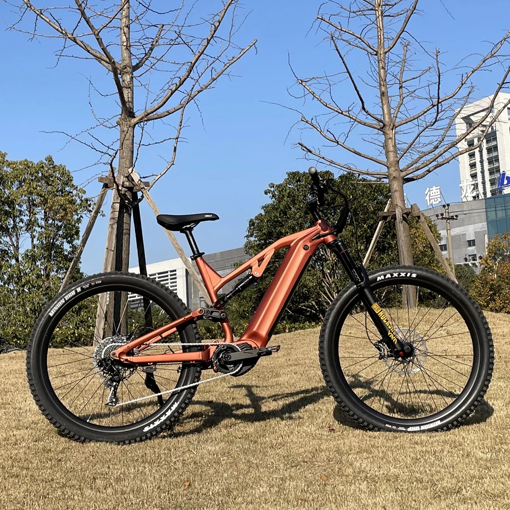 Carbon Fiber E Mtb Frame Full Suspension Ebike Bafang M Mid Motor