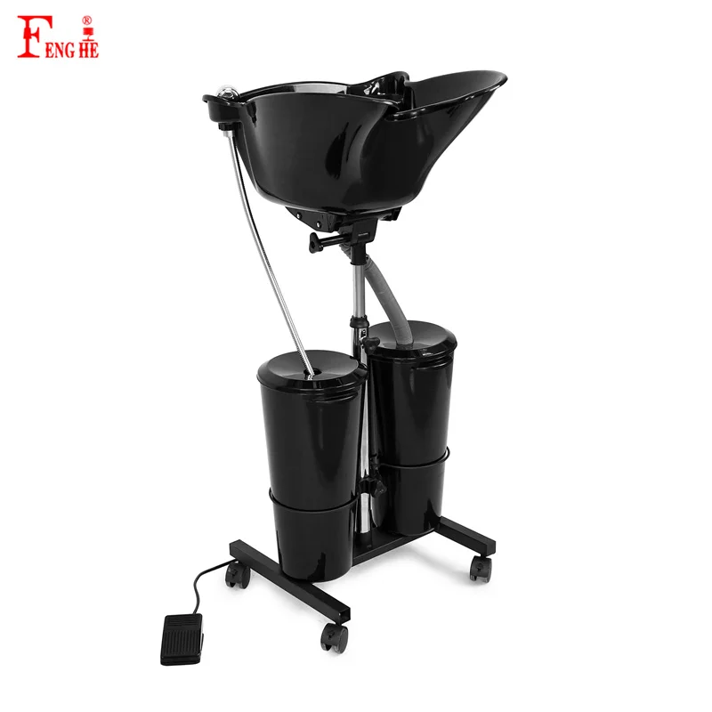 mobile wash shampoo basin salon equipment portable shampoo bowl with water tank