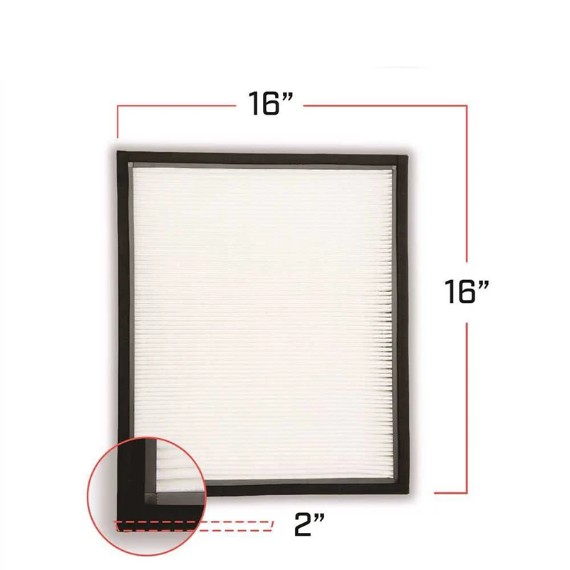 product replacement for dri eaz hepa air scrubber filters for bluedri f301h water filter out impurities 16x16x2 or custom size-0