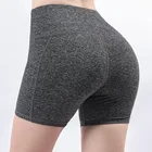 Fitness Gym Yoga Women High Waist Short Leggings With A Pocket Sport Short Tights
