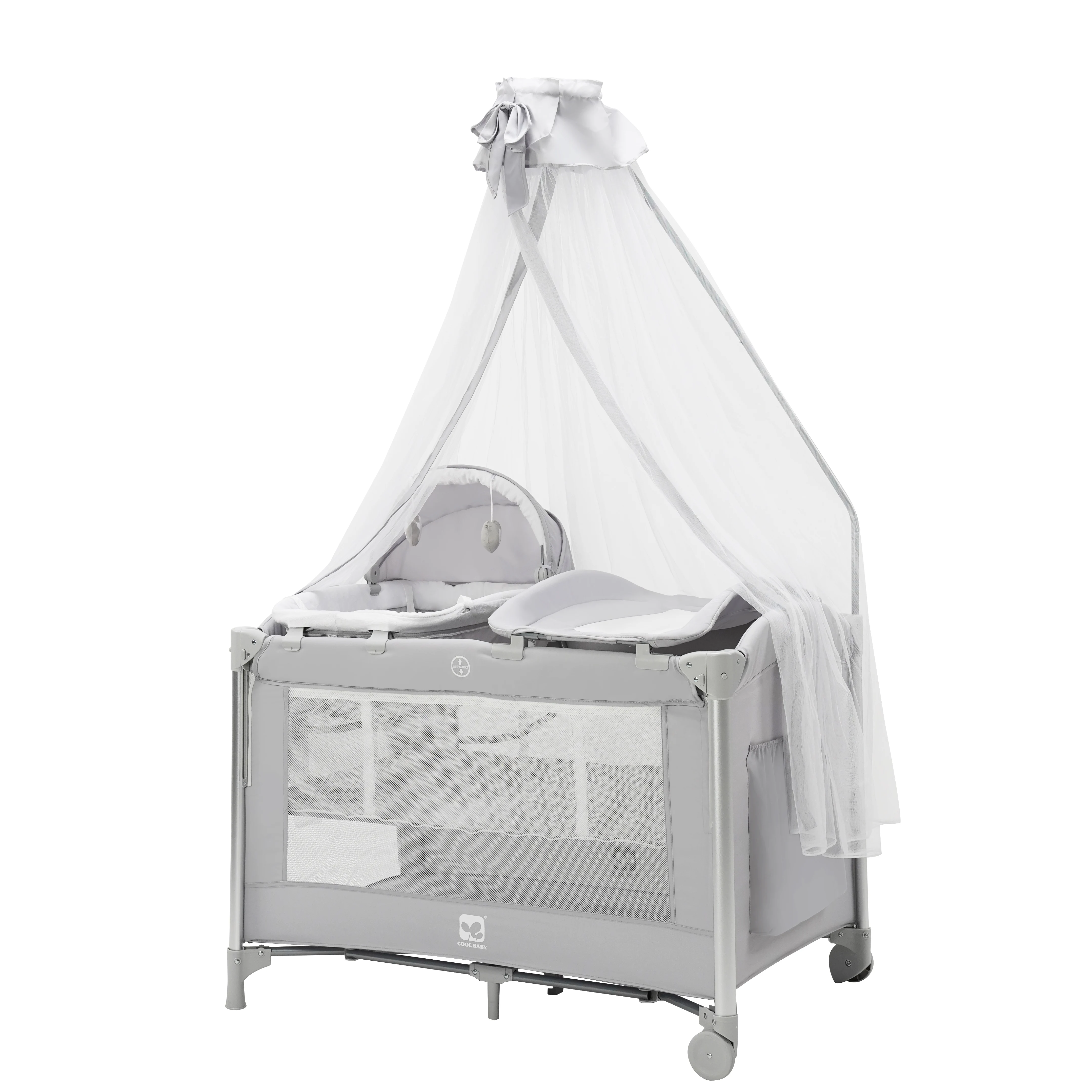 P999NF Stock Baby Crib Children Bed Baby Kids Playpen With Folding System factory
