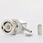 Bnc Male Connector For Rg316 BNC Right Angle Male Plug Rf Coaxial Connectors Crimp For LMR100 RG174 RG188 RG316 Cable