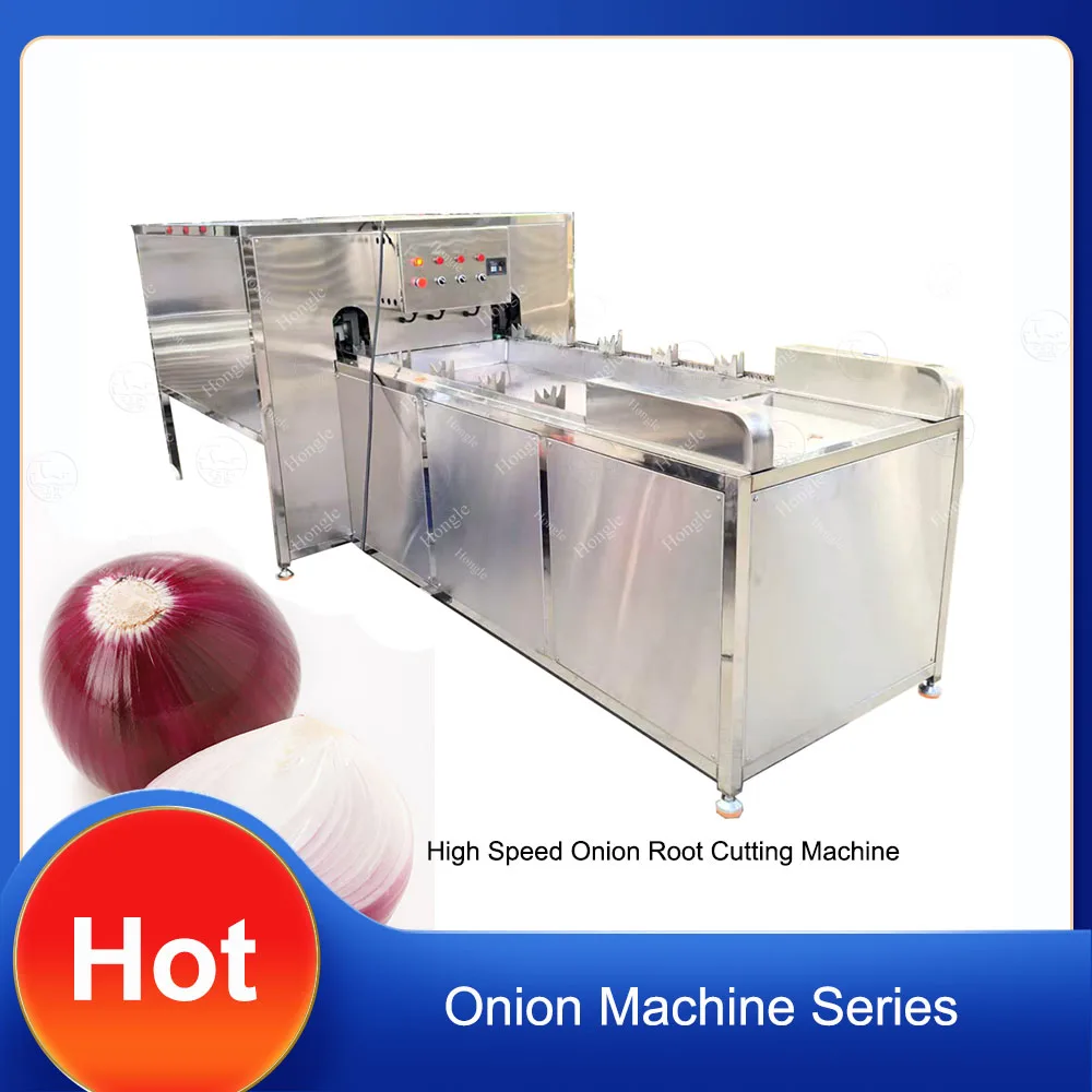 Commercial Onion Head Root Cutter Onion Peeling And Cutting Machine manufacture