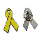 Stock Ready Ship Stock Silk Ribbon Epoxy Badge Friends Lapel Pin Enamel Pins