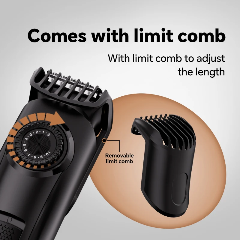 New Electric Hair Clipper Body Hair Trimmer Beard Trimmer USB Charging Model Digital Display Electric Shaver manufacture