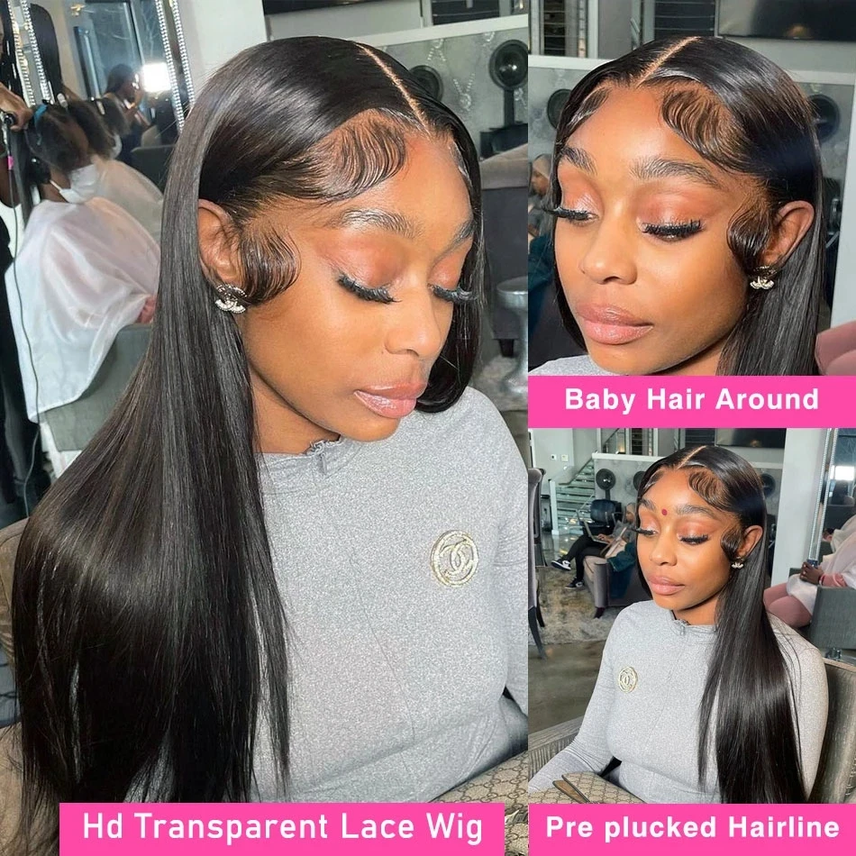 Wholesale 180% Transparent Pre Plucked Hd Brazilian Lace Front Wigs 13x4 13x6 Full Lace Frontal Human Hair Wigs For Black Women